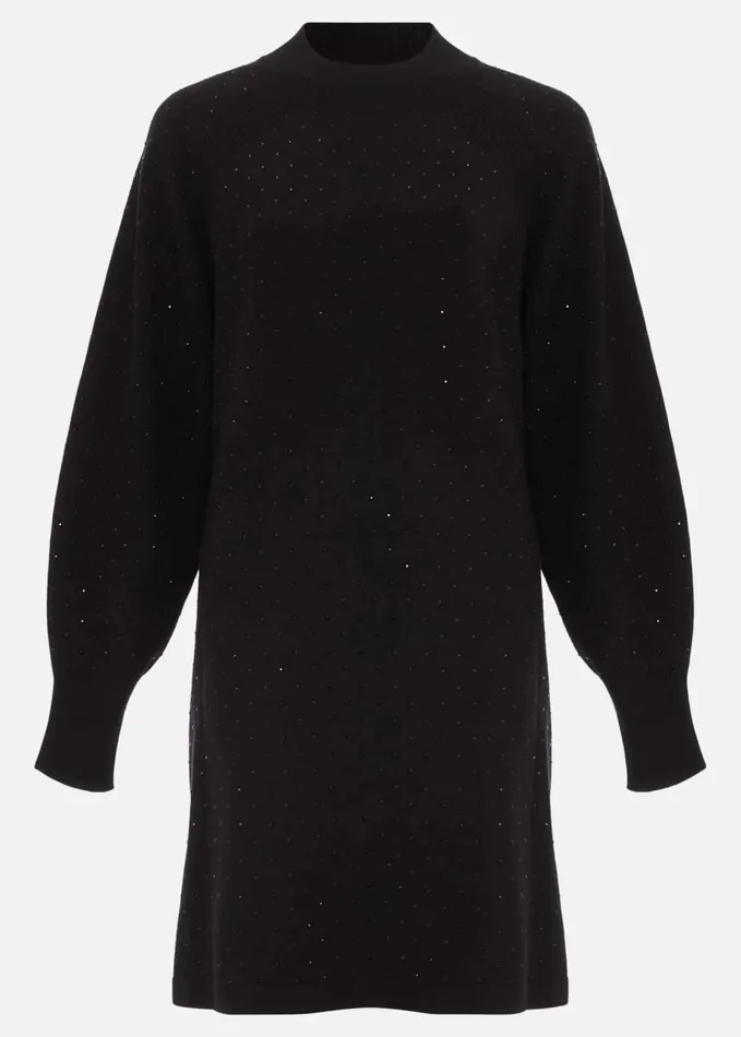 Phase Eight Tala Black Short Hotfix Dress Black Women Dresses