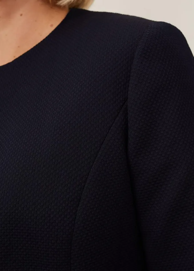 Phase Eight Tara Textured Jacket Navy Women Jackets