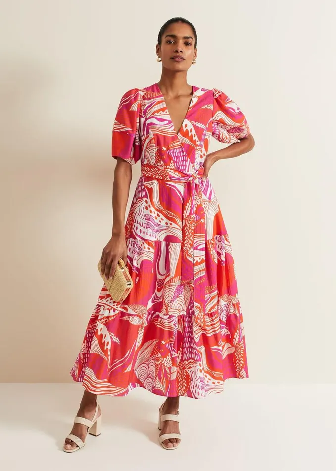 Phase Eight Tilda Red Midi Dress Red Women Dresses