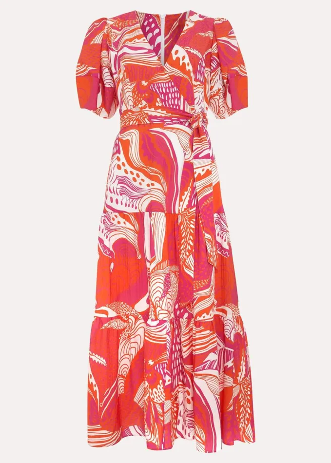 Phase Eight Tilda Red Midi Dress Red Women Dresses