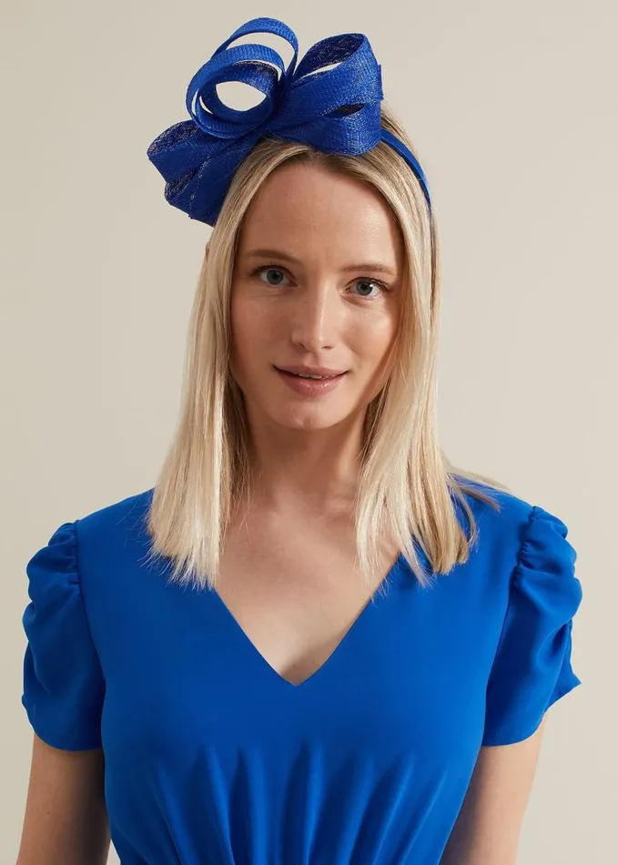 Phase Eight Twist Detail Headband Cobalt Women Fascinators and Hats