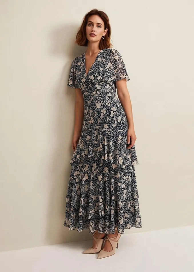 Phase Eight Tyanna Floral Maxi Dress Multicoloured Women Dresses
