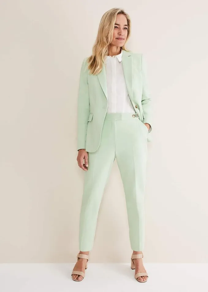 Phase Eight Ulrica Straight Leg Trousers Pistachio Women Trousers