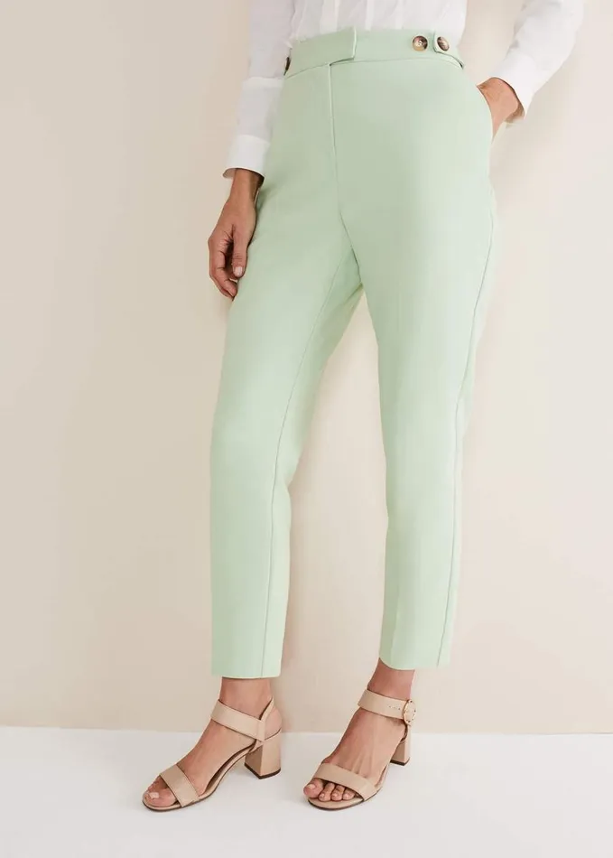 Phase Eight Ulrica Straight Leg Trousers Pistachio Women Trousers