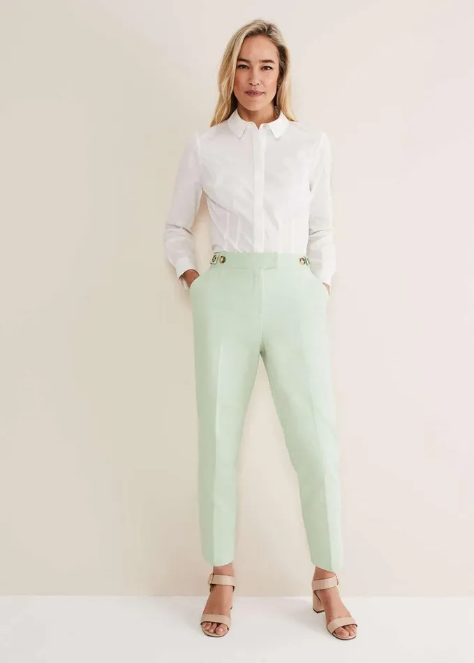 Phase Eight Ulrica Straight Leg Trousers Pistachio Women Trousers