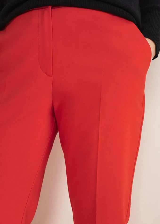 Phase Eight Ulrica Straight Leg Trousers Red Women Trousers