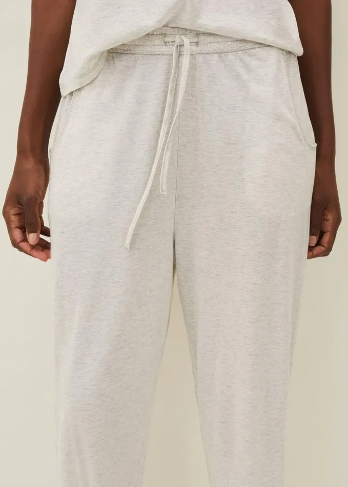 Phase Eight Vest Top And Trouser Pyjama Set Grey Marl Women Shirts and Blouses