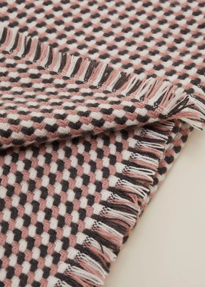 Phase Eight Weave Checked Scarf Multicoloured Women Scarves