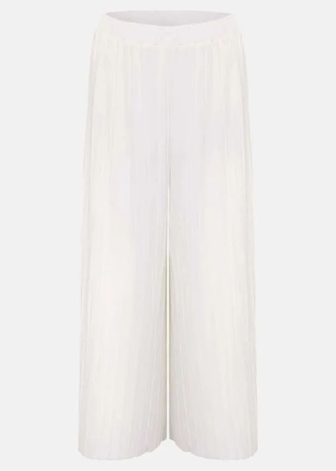 Phase Eight Winona Pleated Trousers Ivory Women Trousers