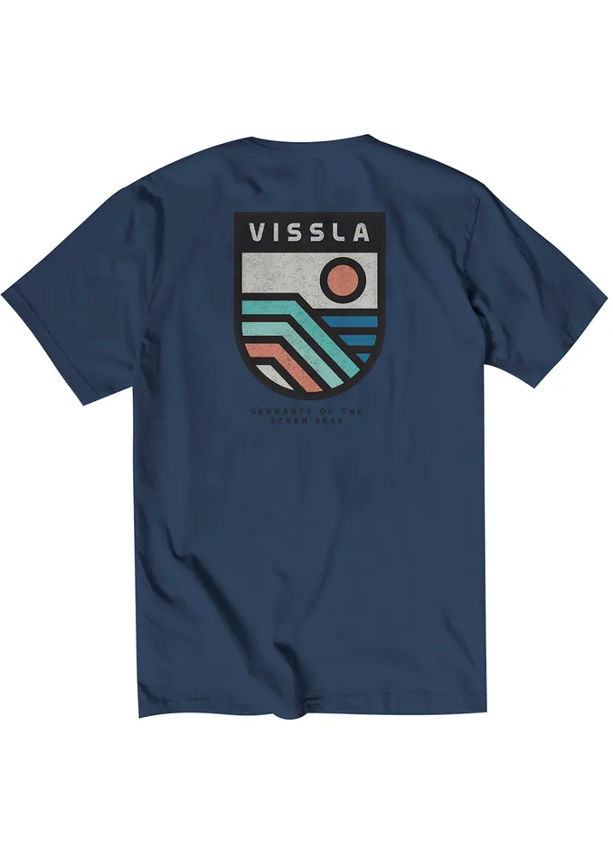 Premium Tees Elevation Organic Pkt Tee Dark Denim 8211 Vissla Men