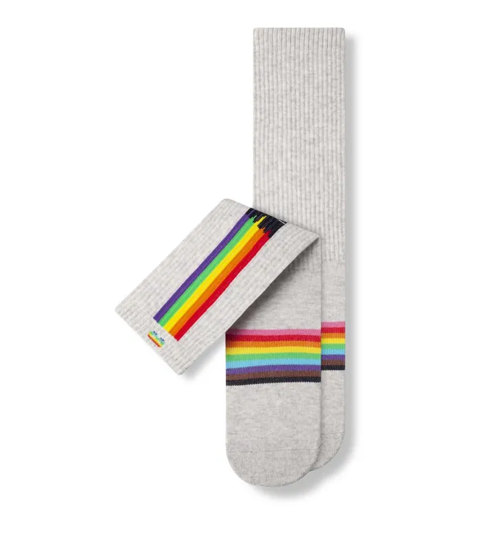 Pride Cushion Crew Lt Heather Grey Socks 1 Pack Men Pair Of Thieves Crew