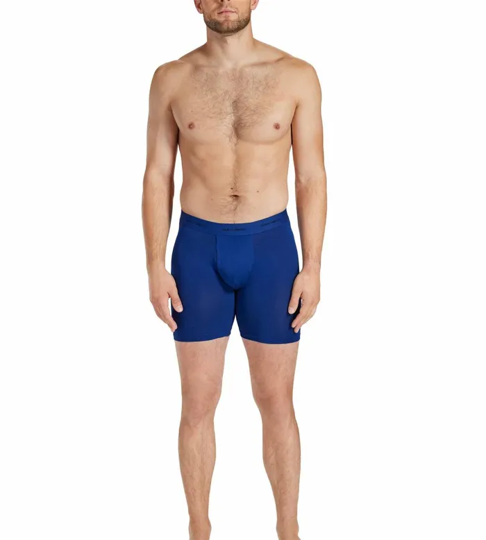 Quick Dry Action Blend Long Boxer Briefs Blue Underwear 3 Pack Men Pair Of Thieves Long Boxer Briefs