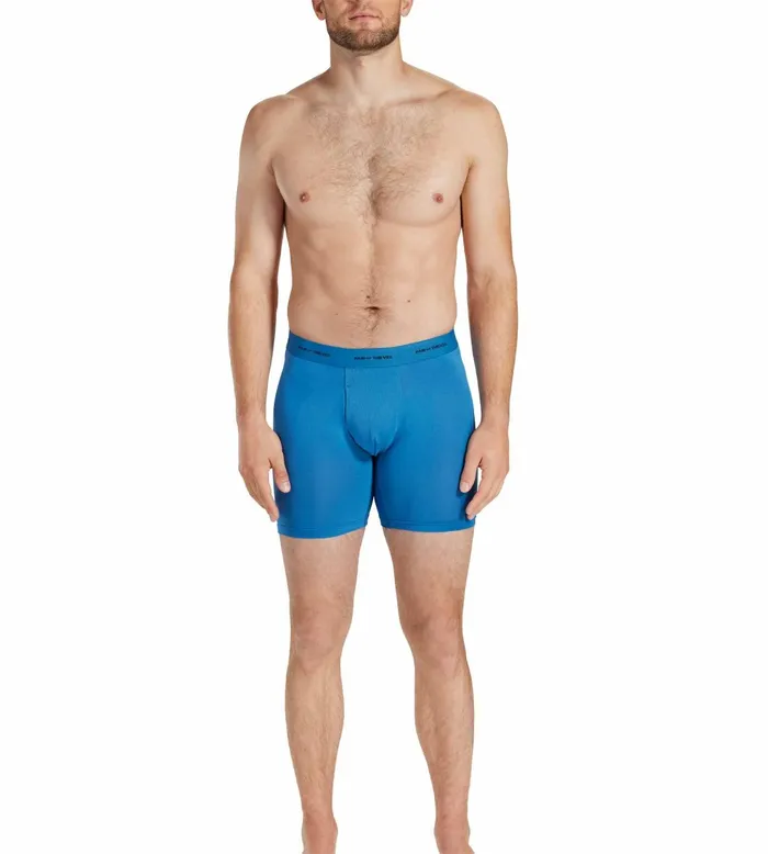Quick Dry Action Blend Long Boxer Briefs Blue Underwear 3 Pack Men Pair Of Thieves Long Boxer Briefs