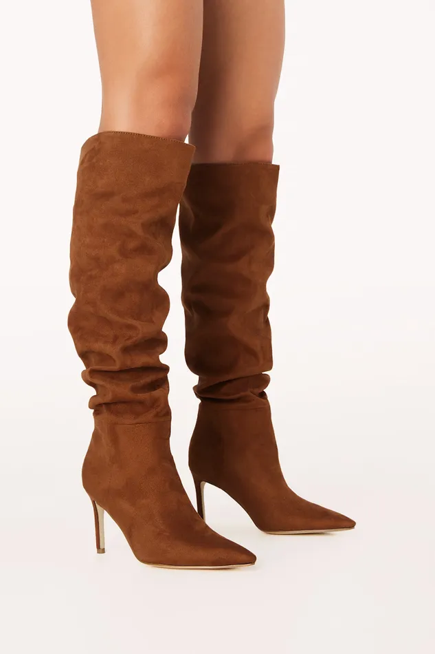 Raisa Boots 8211 Tan Suede Tan Suede Women Boots petalandpup