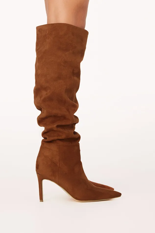 Raisa Boots 8211 Tan Suede Tan Suede Women Boots petalandpup