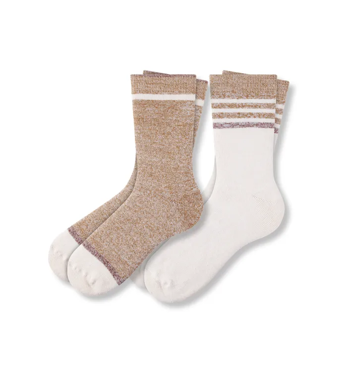 Ready For Everything Cozy Crew Sand Socks 2 Pack Men Pair Of Thieves Crew