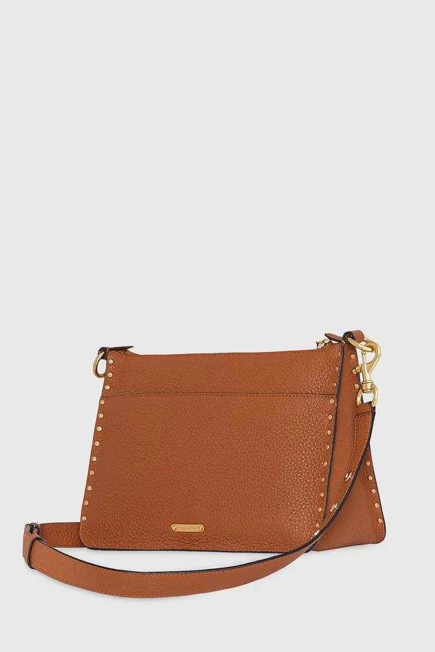 Rebecca Minkoff Darren Signature Shoulder Bag Caramello Women Shoulder Bags