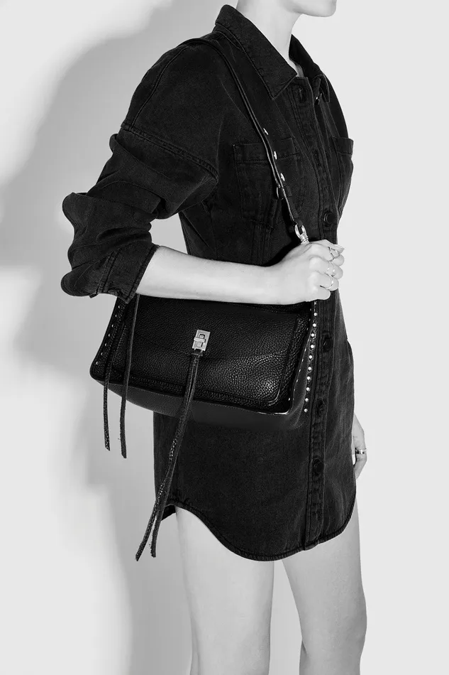 Rebecca Minkoff Darren Signature Shoulder Bag Caramello Women Shoulder Bags