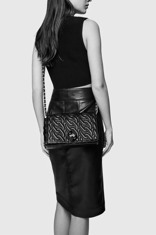 Rebecca Minkoff G Chain Quilt Crossbody Oyster Women Crossbody Bags