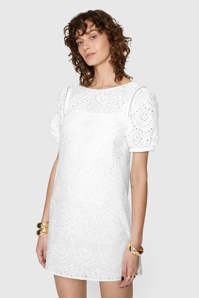 Rebecca Minkoff Lincoln Eyelet Dress White Women Dresses