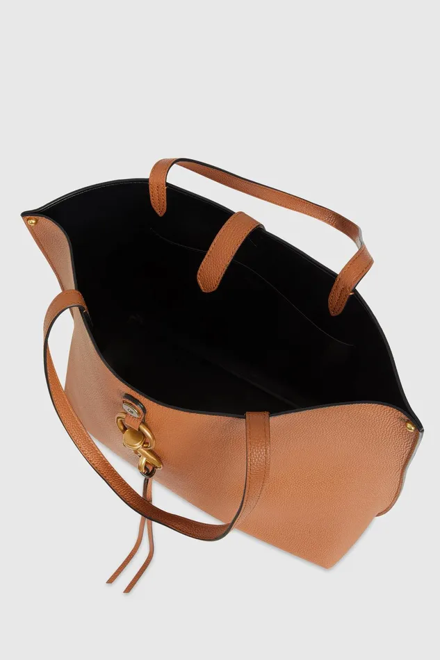 Rebecca Minkoff Megan Tote Caramelloantique Brass Women Tote Bags