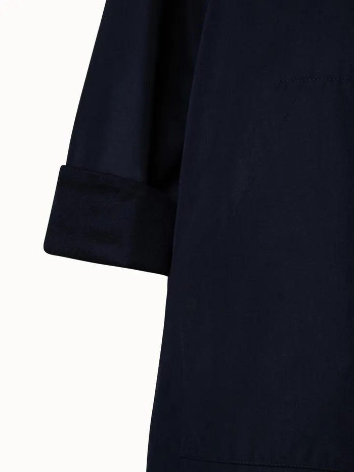Reversible Cashmere And Silk Parka Aquamarine Women Akris Cashmere