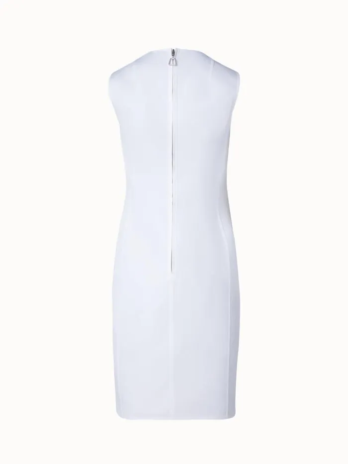 Reversible Cotton DoubleFace Sheath Dress Ecrusand Women Akris Dresses