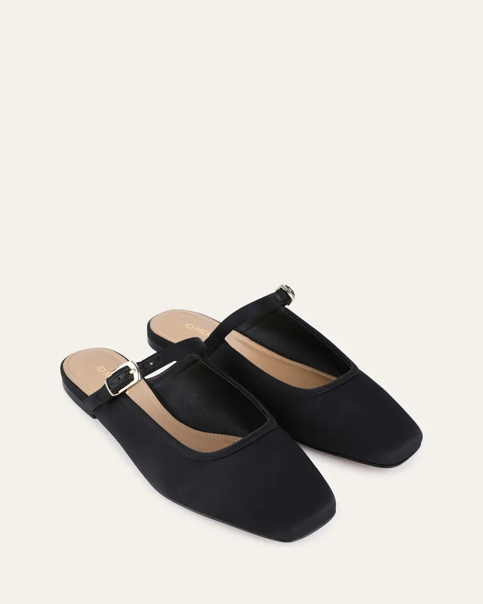Sammy dress flats black satin Women BALLET jomercer