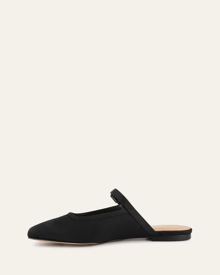Sammy dress flats black satin Women BALLET jomercer
