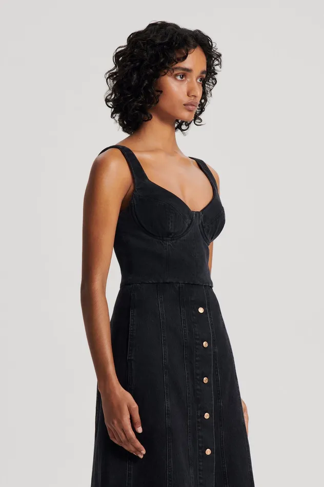 Scanlan Theodore Denim Women DENIM BRALETTE WASHEDBLACKG