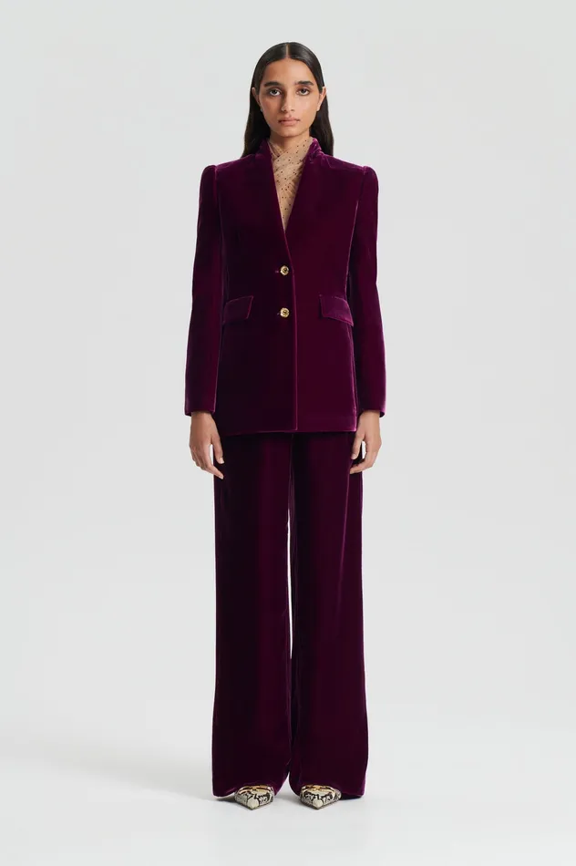 Scanlan Theodore Jackets Women VELVET JACKET MULBERRY