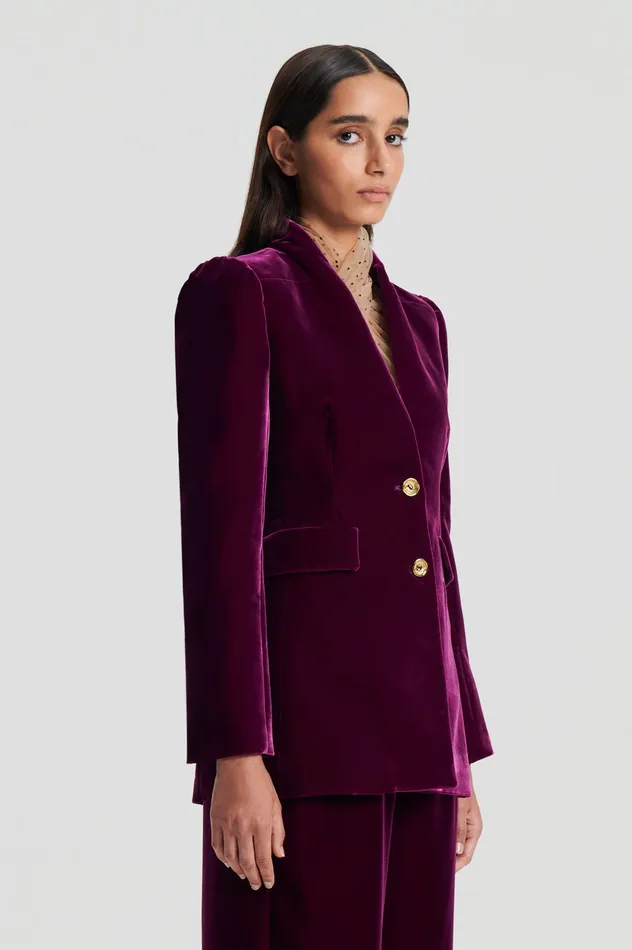 Scanlan Theodore Jackets Women VELVET JACKET MULBERRY