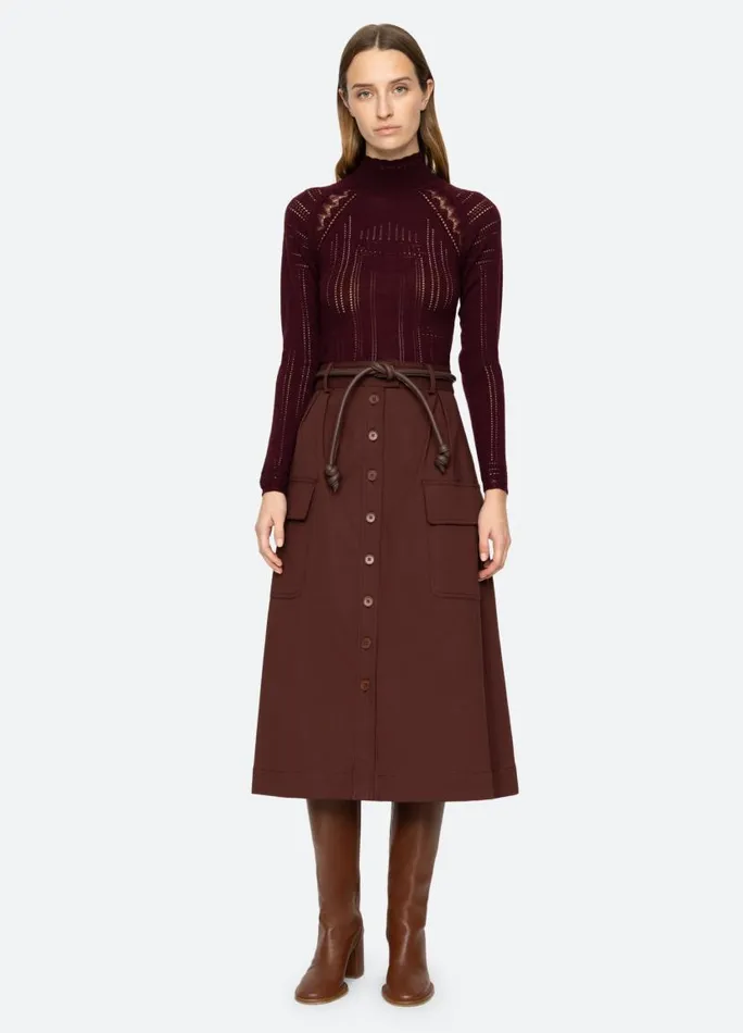 Sea New York Bottoms Women Kerith Skirt Burgundy