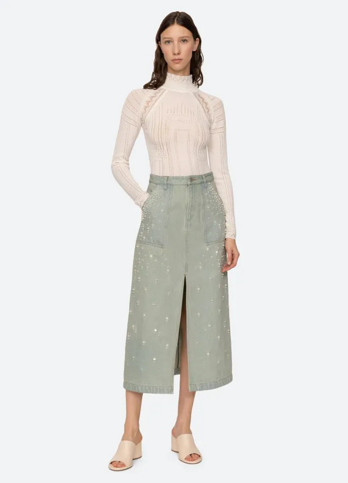 Sea New York Bottoms Women Perlette Skirt Blue