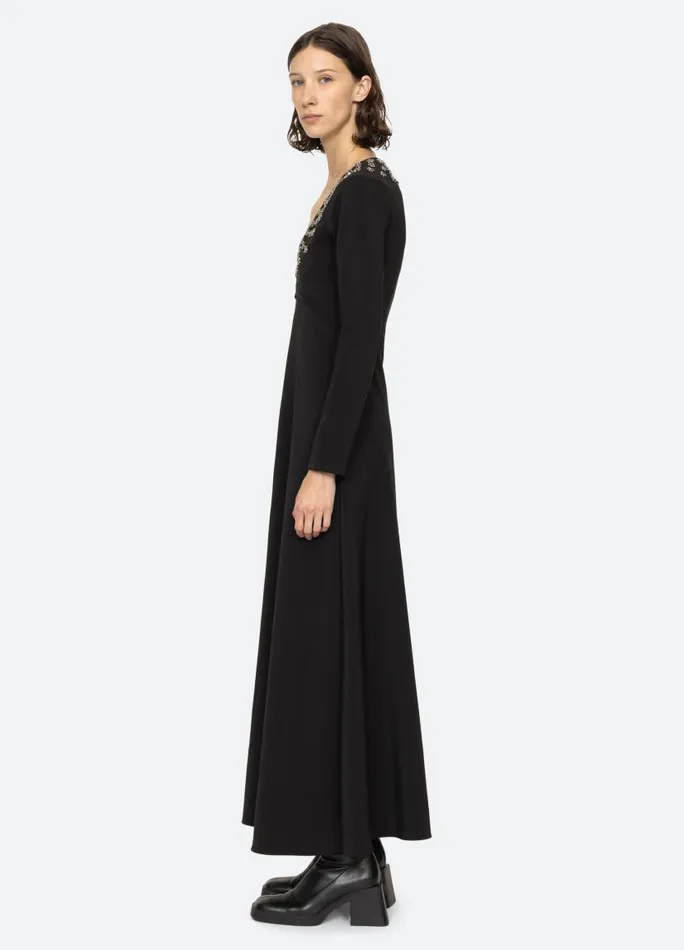 Sea New York Dresses Women Caryl LS Dress Black
