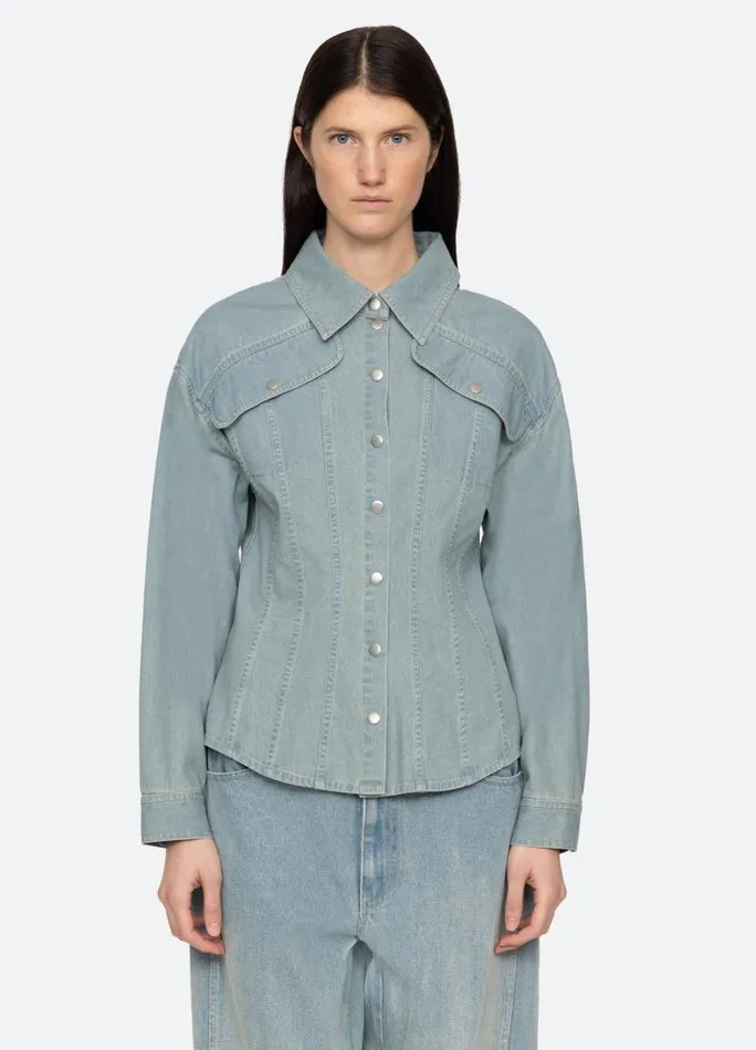 Sea New York Tops Women Alba Top Blue Sea New York Tops Women Alba Top Blue