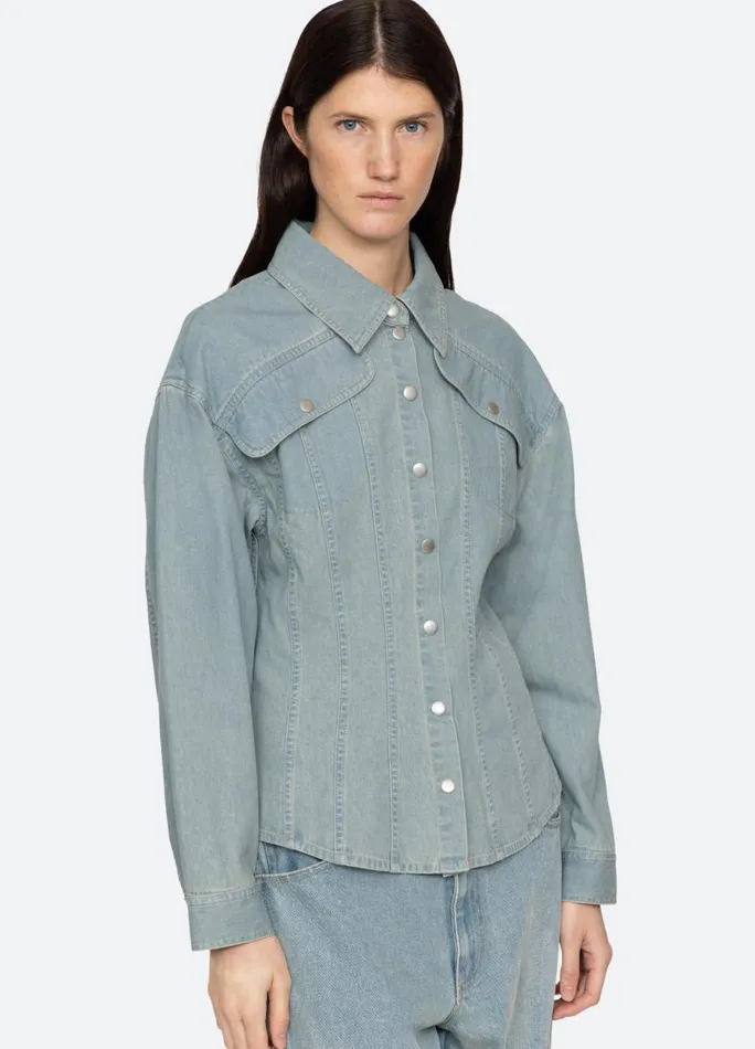 Sea New York Tops Women Alba Top Blue Sea New York Tops Women Alba Top Blue
