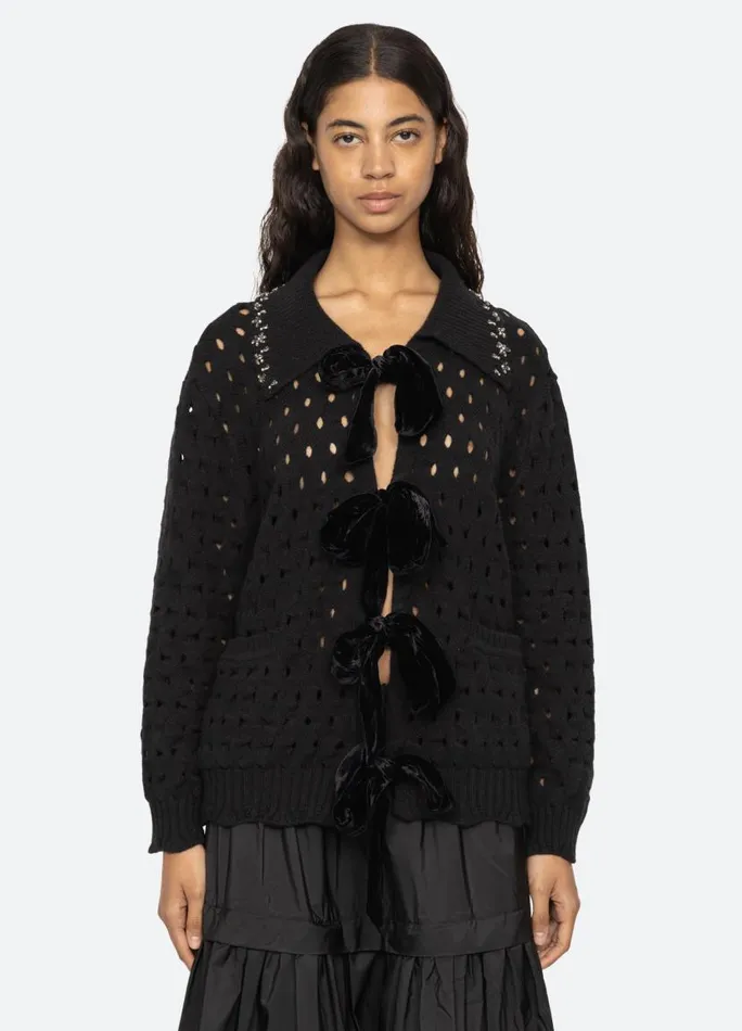 Sea New York Tops Women Leia Cardigan Black