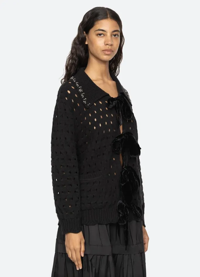 Sea New York Tops Women Leia Cardigan Black
