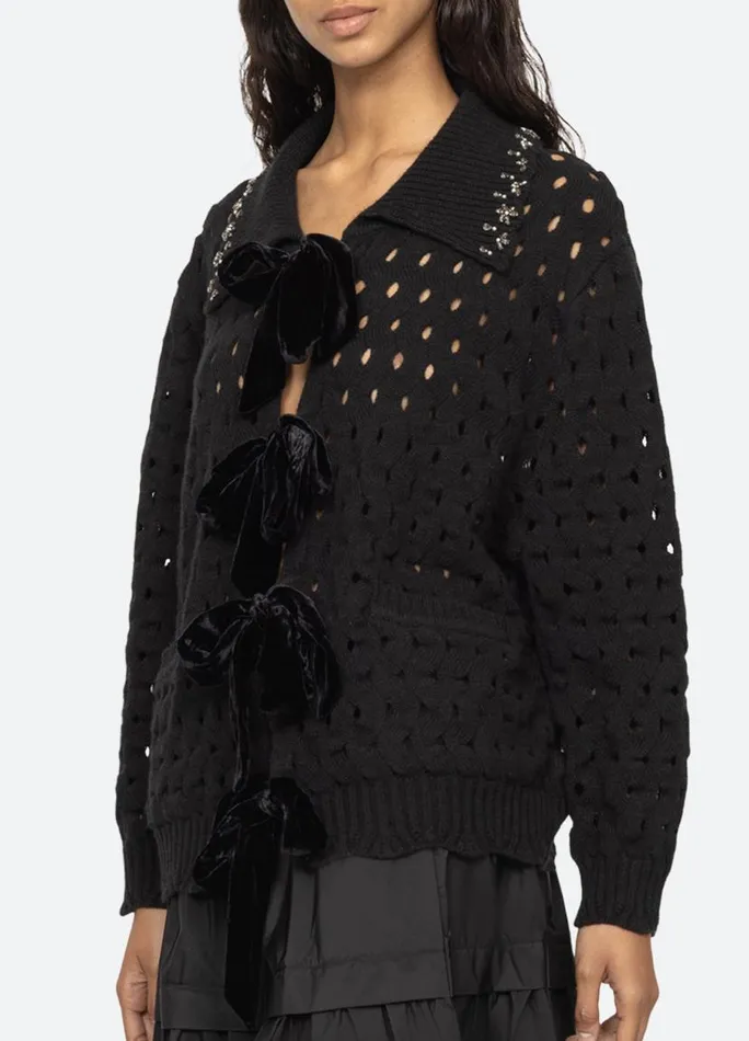 Sea New York Tops Women Leia Cardigan Black