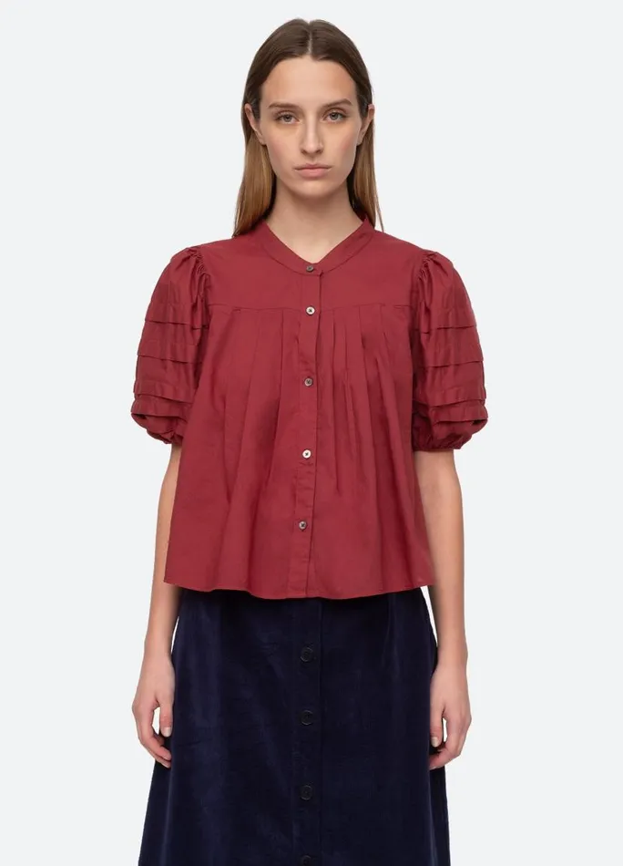 Sea New York Tops Women Renata Top Burgundy Sea New York Tops Women Renata Top Burgundy