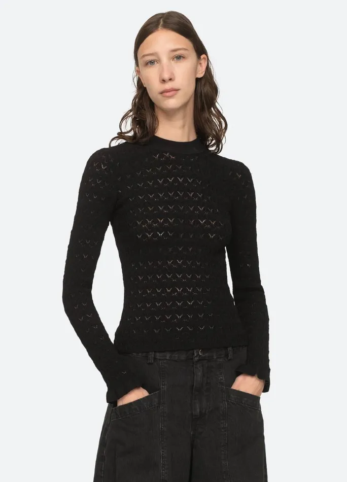 Sea New York Tops Women Rue Sweater Black
