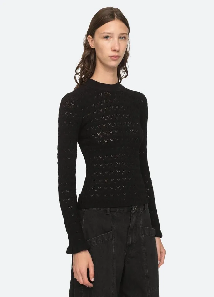 Sea New York Tops Women Rue Sweater Black