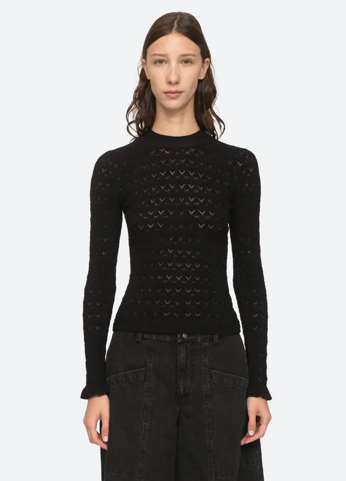 Sea New York Tops Women Rue Sweater Black