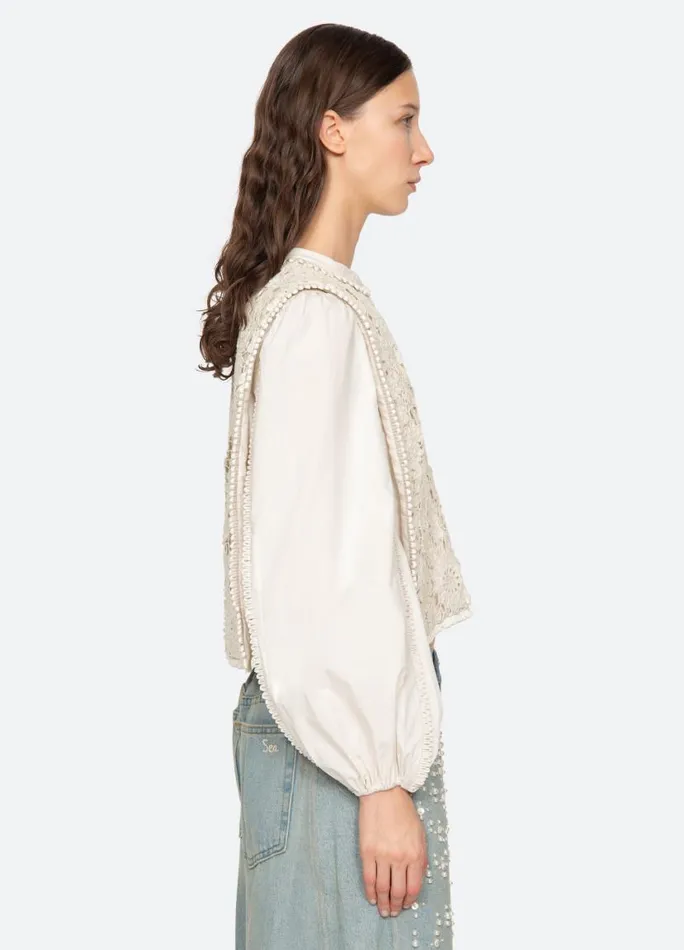 Sea New York Tops Women Sabine Top Cream