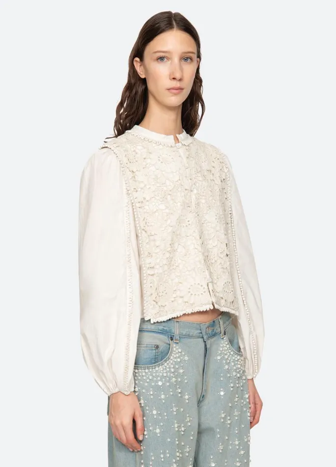 Sea New York Tops Women Sabine Top Cream