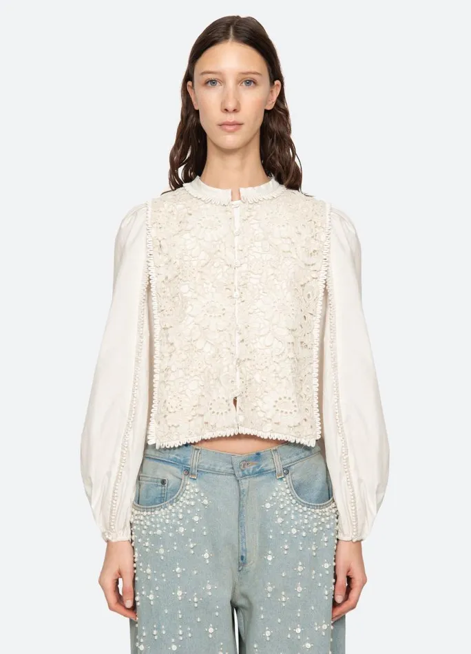 Sea New York Tops Women Sabine Top Cream
