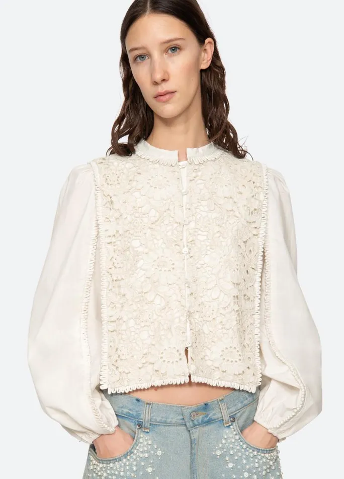 Sea New York Tops Women Sabine Top Cream