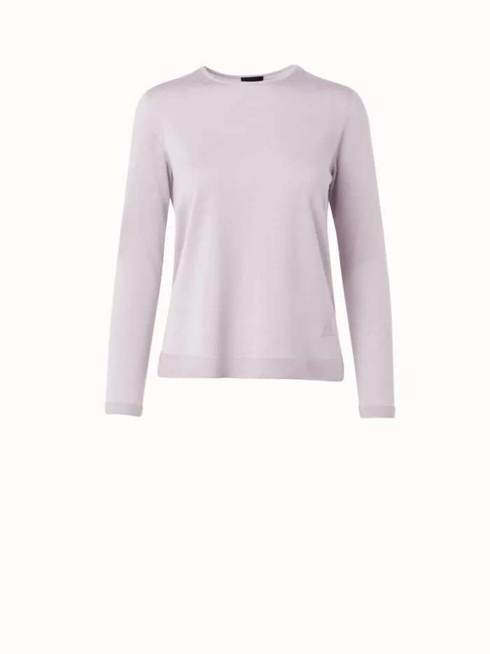 Seamless Pullover From Cashmere Silk Greige Women Akris Cashmere