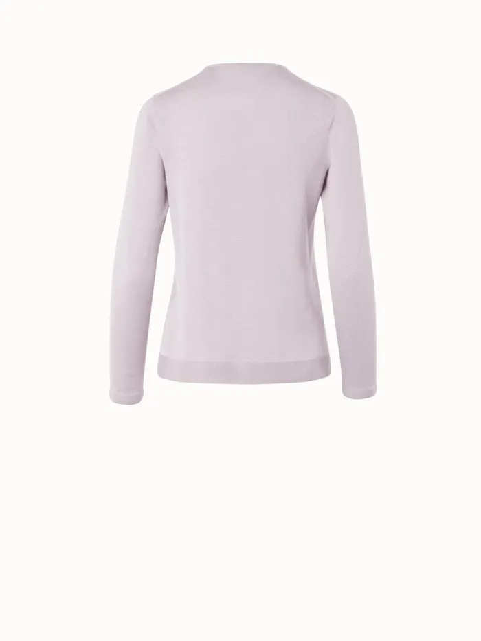 Seamless Pullover From Cashmere Silk Greige Women Akris Cashmere
